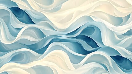 Fototapeta premium Seamless pattern with a digital drawing of wavy background