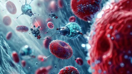 Futuristic Digital Display of Molecular Structures on an Advanced Scientific Interface