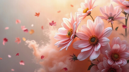 Obraz premium Nature beautiful flower background.