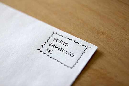 Porto Erh&ouml;hung Briefmarke