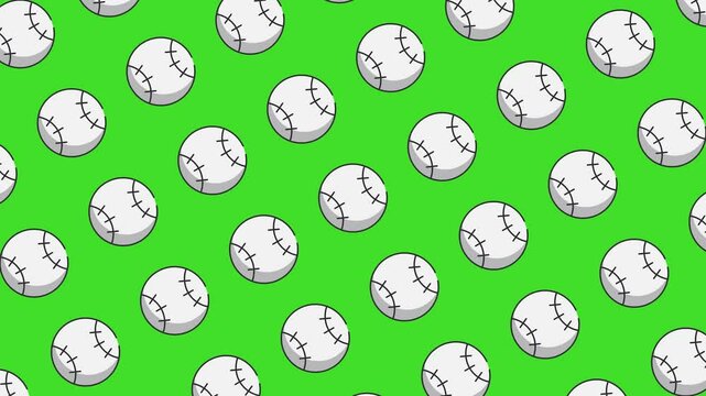 Baseball Animated sport pattern Background