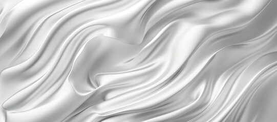 Obraz premium glowing white abstract wave background 4