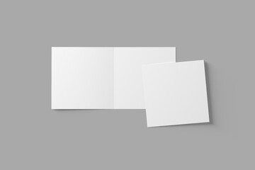 Bifold Square Card Mockup