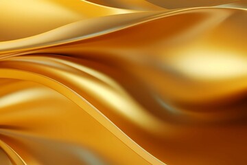 Fototapeta premium Gold background with a wavy texture liquid metal golden color