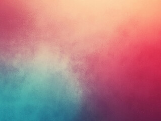 Fototapeta premium A soft blend of teal and red tones creating a dreamy abstract haze, perfect for serene backgrounds.