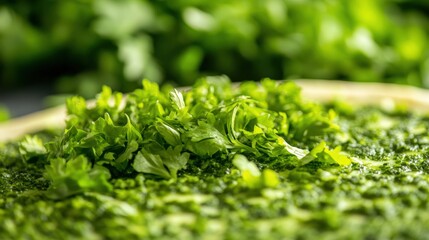 freshly chopped herbs for cooking and garnishing dishes