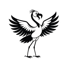 Fototapeta premium Flamingo Bird Clipart Design - Cute Flamingo vector illustration 