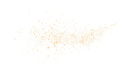 Obraz premium Golden glowing light effect with many glitter particles. Starry cloud with dust. Magic christmas decoration. Luminous bokeh softly shimmering golden light. Light abstract glowing lights. PNG.