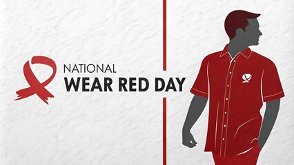 National wear red day campaign promoting heart health awareness