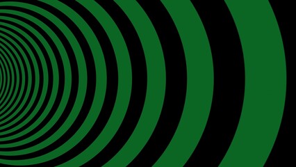 Naklejka premium Abstract Green rays background. Green line and black background