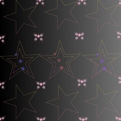 seamless background with stars