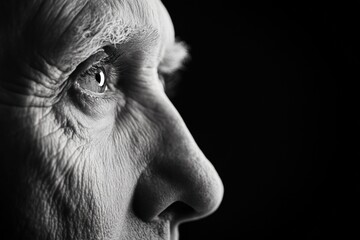 close-up of an elderly person's face highlighting wisdom and experience
