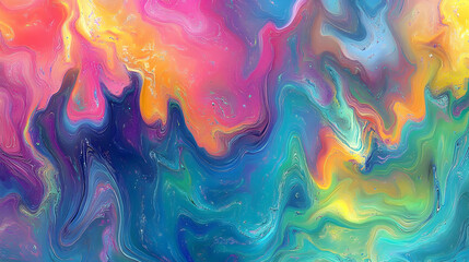 Fototapeta premium Abstract Background - Colorful Fluid Art Swirls