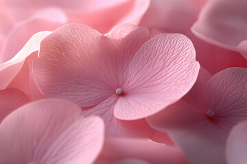Fototapeta premium 3D Illustration Pink Flower Petals Close Up