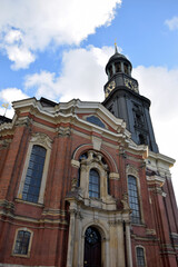 Naklejka premium Big Church in Hamburg
