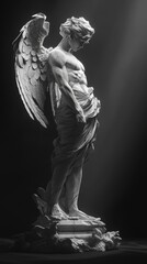 Explore the allure of a stunning angelic statue