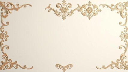 Elegant white damask wallpaper with intricate floral patterns, pattern, vintage