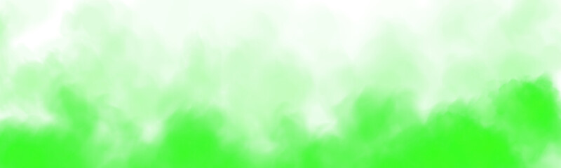 Fantastic green smoke. Magic smoke. Smog cloud on podium or stage. Fog vapor over ground or water surface, magic haze. PNG.
