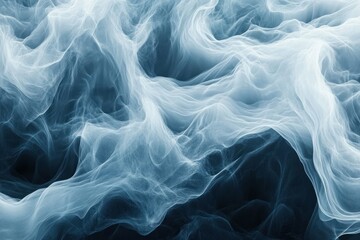 Fototapeta premium Ethereal Blue Smoke Abstract Background