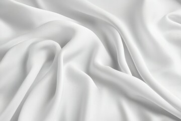 Obraz premium Soft White Fabric With Smooth Textures and Drapes