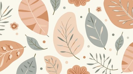 Abstract Seamless Pattern in Pastel Tones