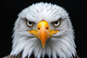 Fototapeta premium close-up of a majestic bird of prey with sharp eyes and striking features