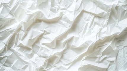 Obraz premium white crumpled paper background texture pattern overlay