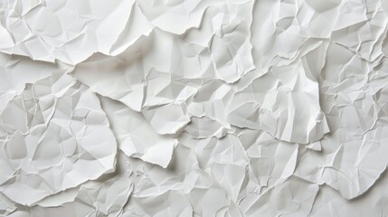 Fototapeta premium white crumpled paper background texture pattern overlay