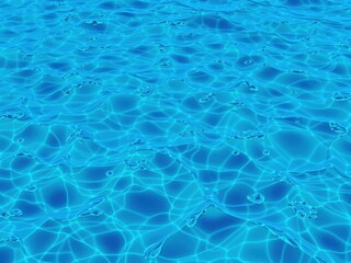 Obraz premium Rippling deep blue sea with sun shining through, creating a mesmerizing texture, sun, coastal