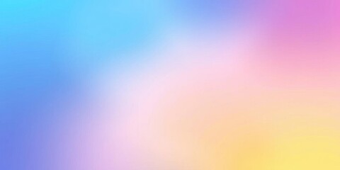 Obraz premium Soft and dreamy fuzzy pink, blue, and yellow gradient background, texture, calming