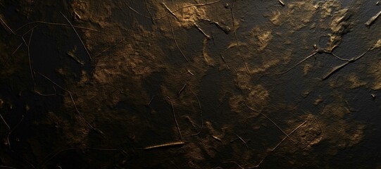 Obraz premium gold and black cracked wall texture background 15