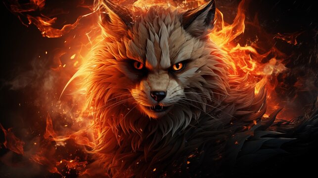 Animals with the power of blazing fire egale in darkness.