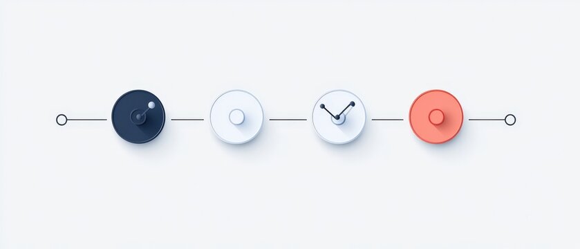 modern design elements featuring circular knobs in a minimalist style