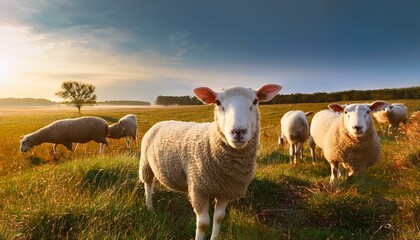 Obraz premium Sheep on pasture