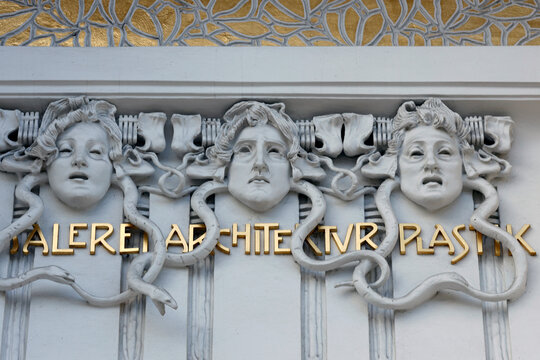 The Secession building designed by Joseph Maria Olbrich in 1897. Art Nouveau.  Vienna. Austria.