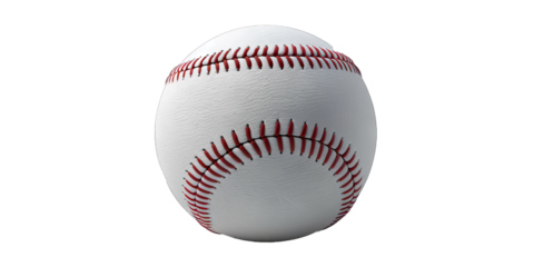 Baseball ball, for playing the game, isolated on transparent background PNG