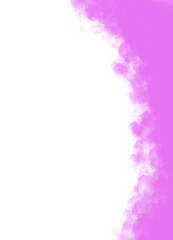 Abstract water color brush background splashing on white background. purple texture design template for birthday invite or card.