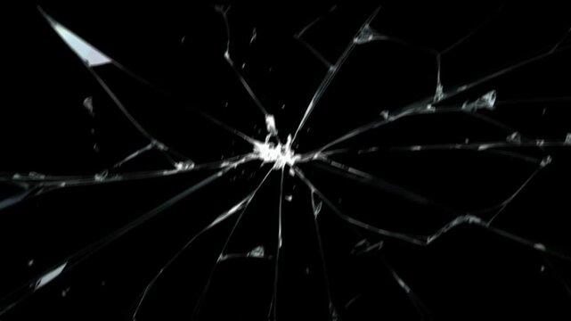 3d, abstract, accident, alpha channel, animation, background, black, break, closeup, crack, crash, crime, crushed, damage, danger, demolished, design, destruction, fall, falling down, force, glass, gl