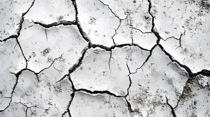 Dry, cracked earth in a sunlit arid landscape