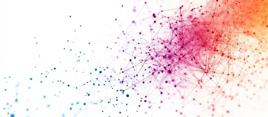 Obraz premium Abstract Colorful Network Connections