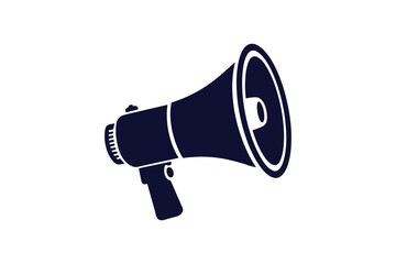 Speaker megaphone icon silhouette vector art Illustration