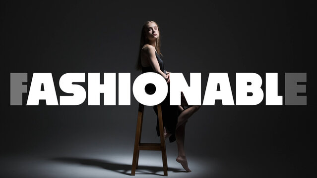 Fashionable Text Animation