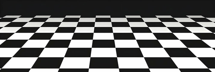 Obraz premium Black and white checkered pattern background