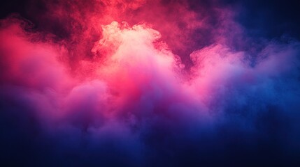 Obraz premium Abstract red and blue smoke clouds.