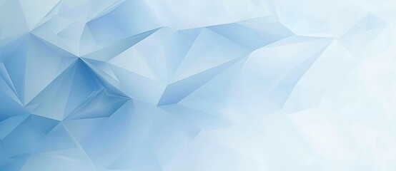 Fototapeta premium Wallpaper Abstract blue background forming crystal shapes with low poly design