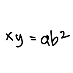 Fototapeta premium formula maths and mathematics scribble homework