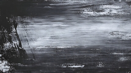 Obraz premium Wooden board flat wood grain texture delicate soft rough black and white ink smudge paintinglike brushstrokes rich layers