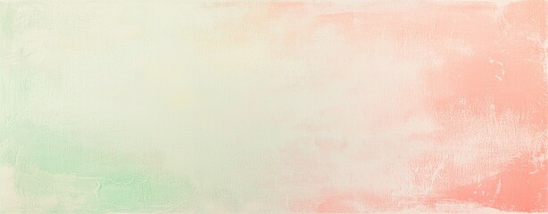 Fototapeta premium Soft pastel green and pink hues blend seamlessly in a textured background, creating a dreamy and serene gradient perfect for various design projects