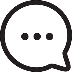 Speech Bubble.Talk bubble.  chat bubble line art icon for apps and websites