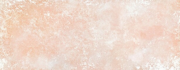 Fototapeta premium Pastel orange and white distressed grunge background texture showing weathered effects, creating a vintage or antique look, perfect for design projects